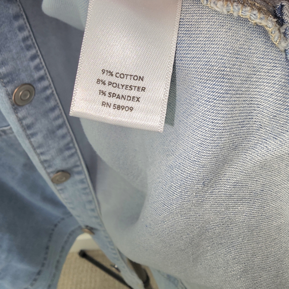 NWT Nurture Classic Women's Lightweight Denim Blue Jean Jacket - 2X - Picture 6 of 6